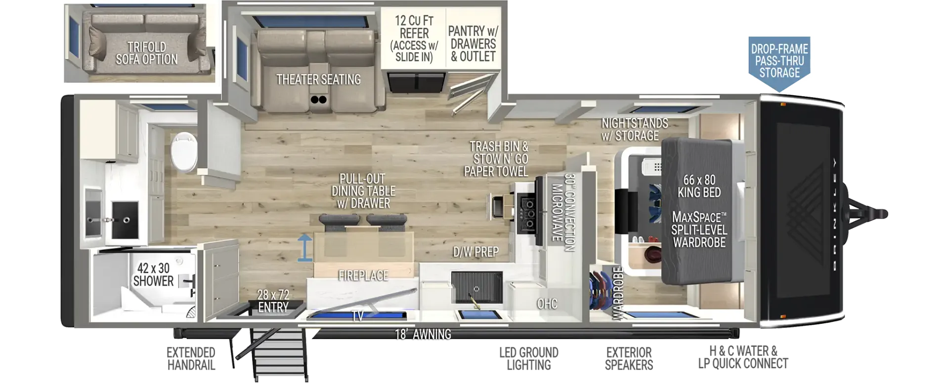 2027 Brinkley Model I 265 - Floor plan