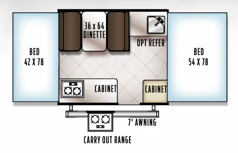 Forest River Rockwood Limited 1640LTD floor plan
