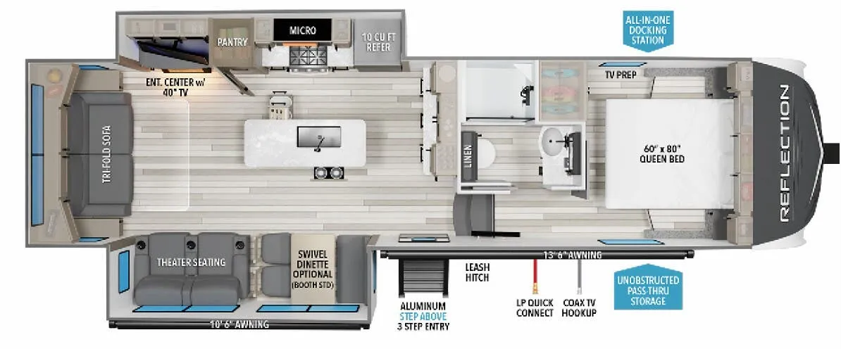 Grand Design Reflection 150 Series 150 SERIES 295RL floor plan