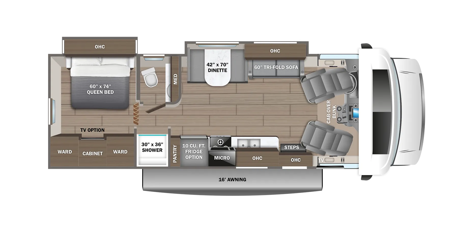 2026 Jayco Greyhawk 29MV - Floor plan