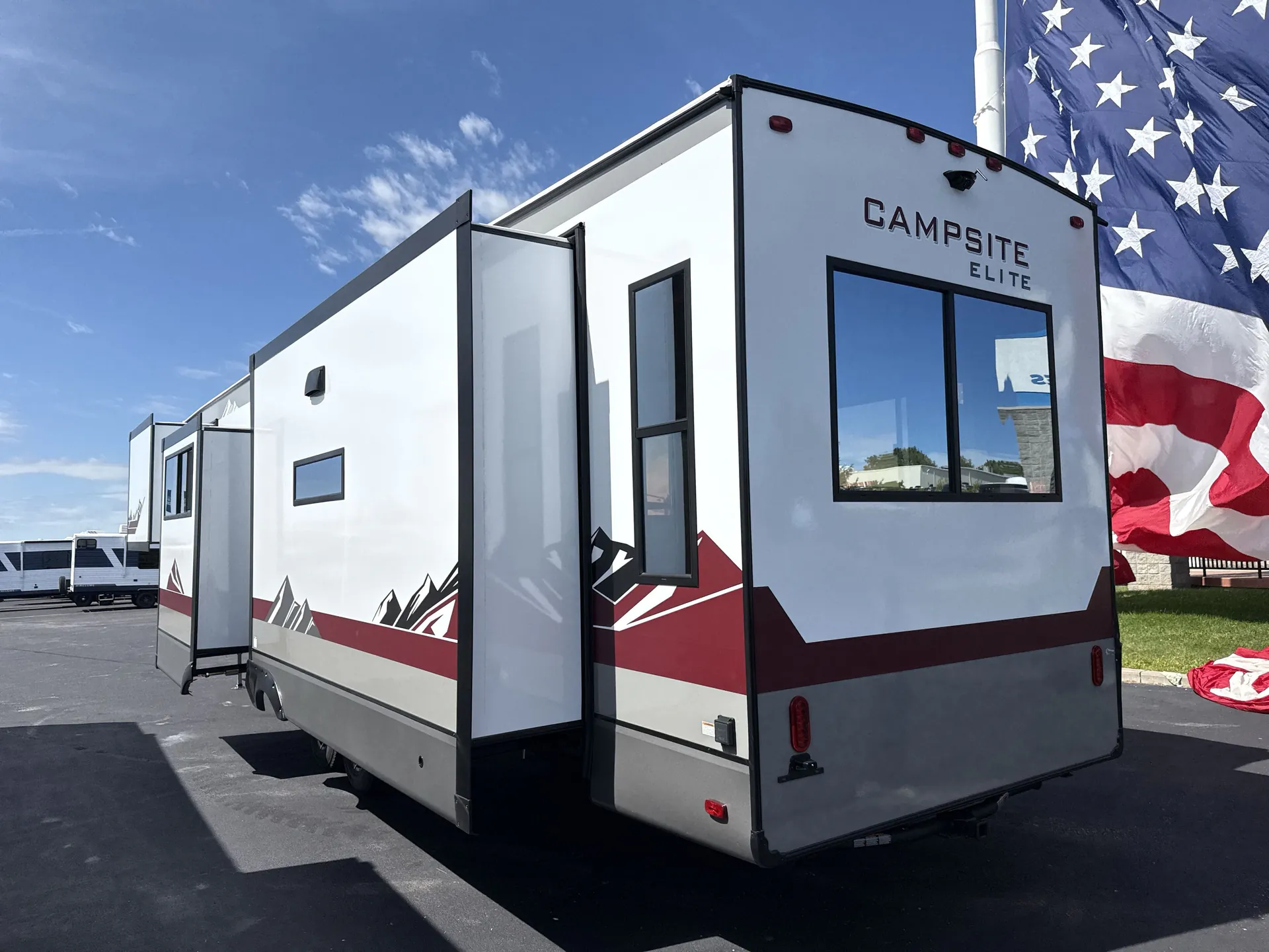 2027 Forest River Campsite Elite 36RF — backside