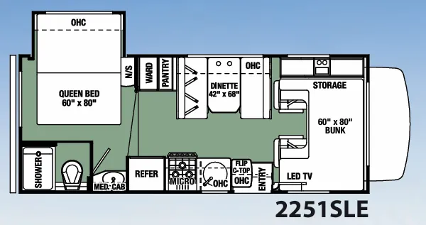 Forest River Forester LE 2251SLE floor plan