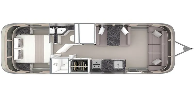 2025 Airstream Classic 30RB - Floor plan
