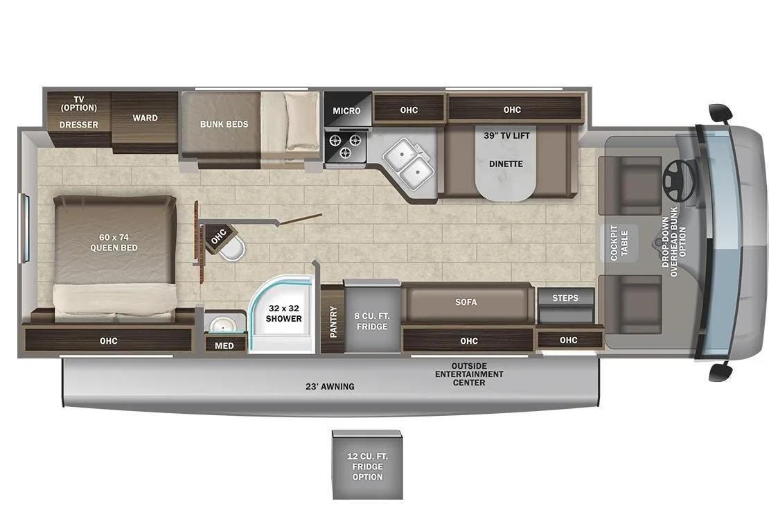 Entegra Coach Vision 29F floor plan