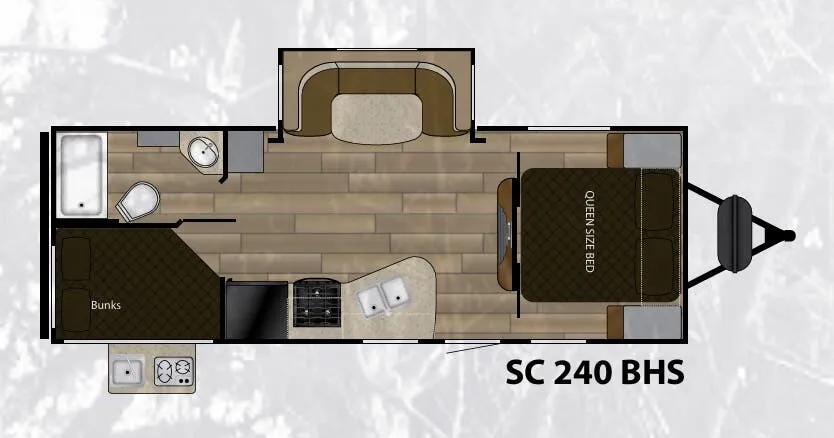 Cruiser RV Shadow Cruiser 240BHS floor plan