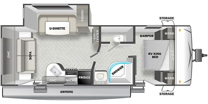 Forest River EVO Southwest T2460 floor plan