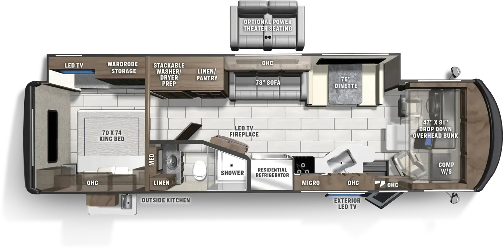Coachmen Mirada 33SS floor plan