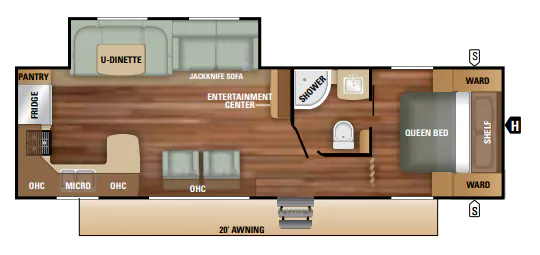 Starcraft Autumn Ridge Outfitter 27RKS floor plan