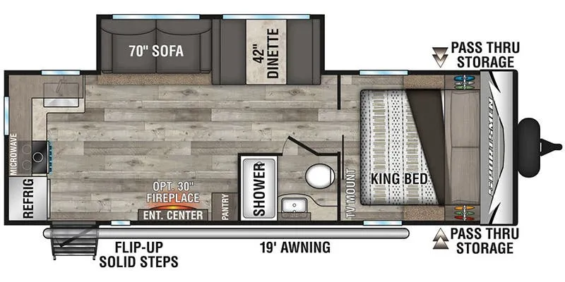 K-Z Sportsmen 241RKLE floor plan