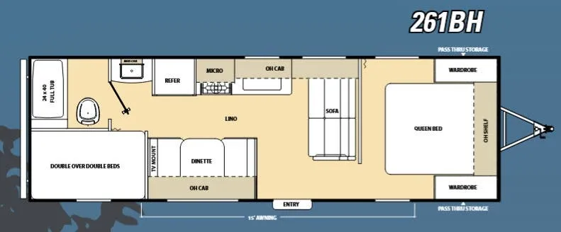 Coachmen Catalina SBX 261BH floor plan