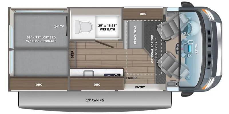 Entegra Coach Ethos 20Y floor plan