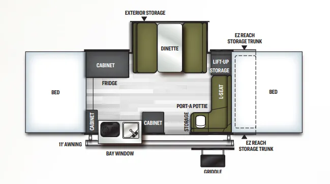 Forest River Flagstaff MAC 425M floor plan