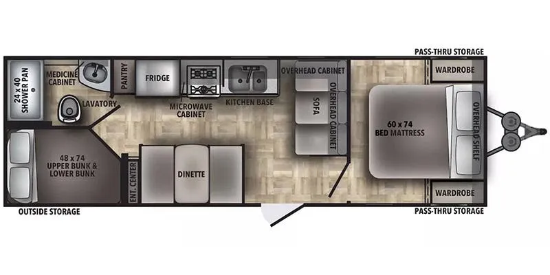 Shasta Shasta 26BH floor plan