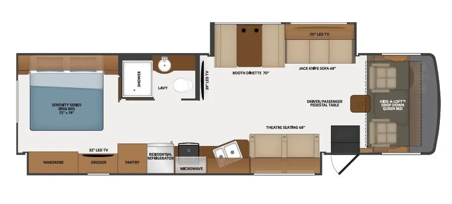 Fleetwood Flair 35R floor plan