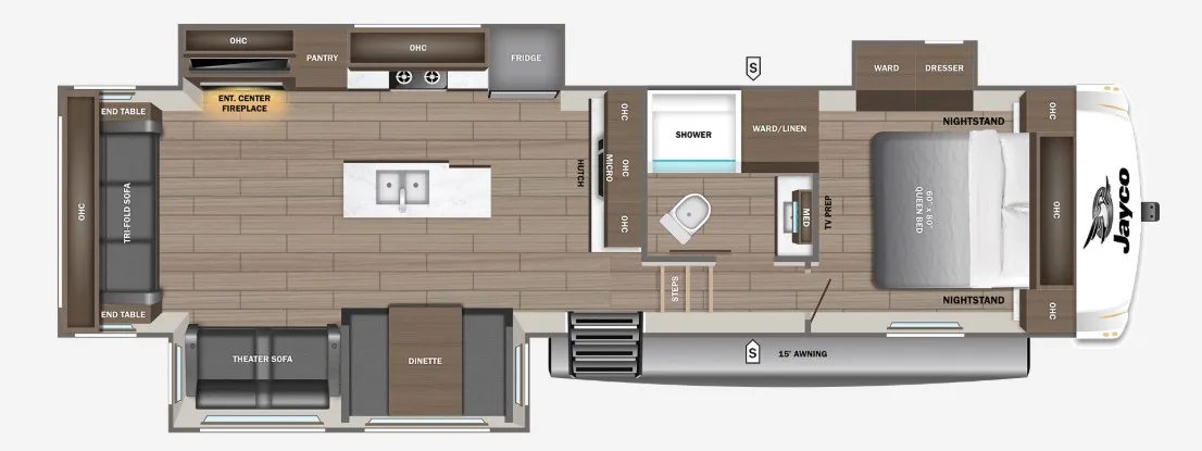 2027 Jayco Eagle SLE 30RLT - Floor plan
