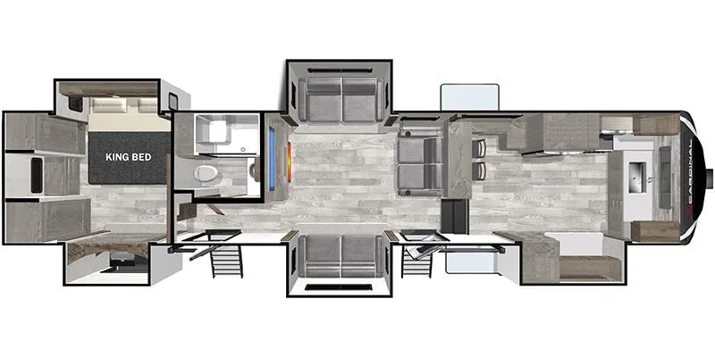 Forest River Cardinal Limited 403FKLE floor plan