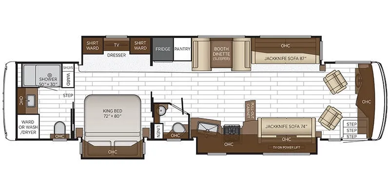 Newmar Northern Star 4037 floor plan