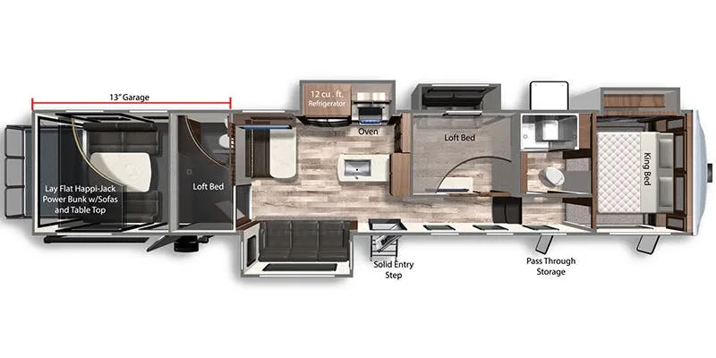 Dutchmen Voltage Triton 4271 floor plan