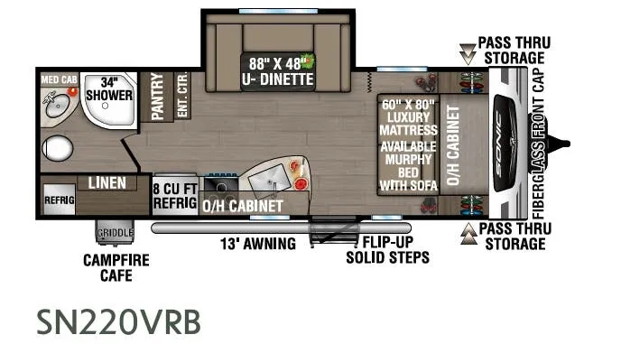 Venture RV Sonic SN220VRB exterior