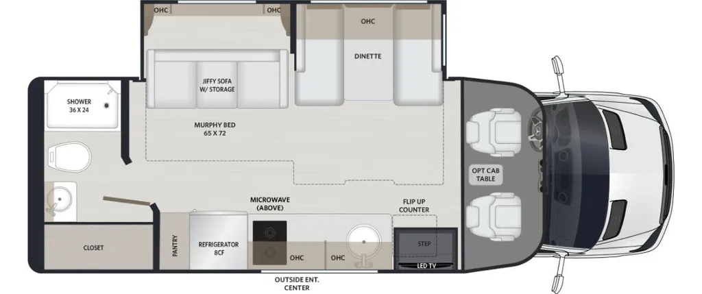 2027 Renegade RV Vienna 25RML floor plan