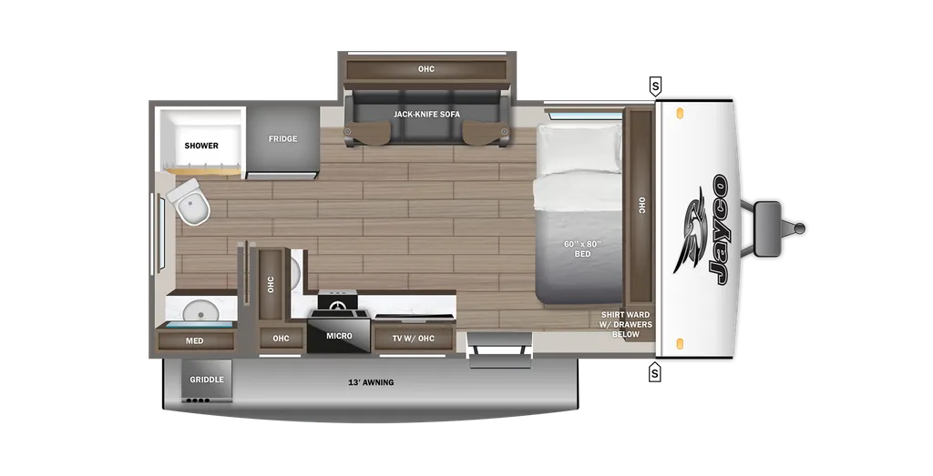 2026 Jayco Jay Feather Air 16RB floor plan