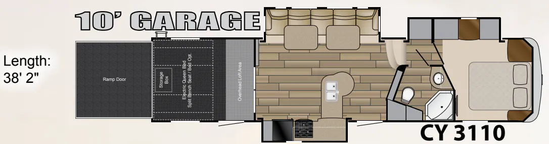Heartland Cyclone 3110 floor plan