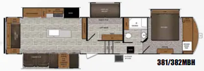 Prime Time Crusader 382MBH floor plan