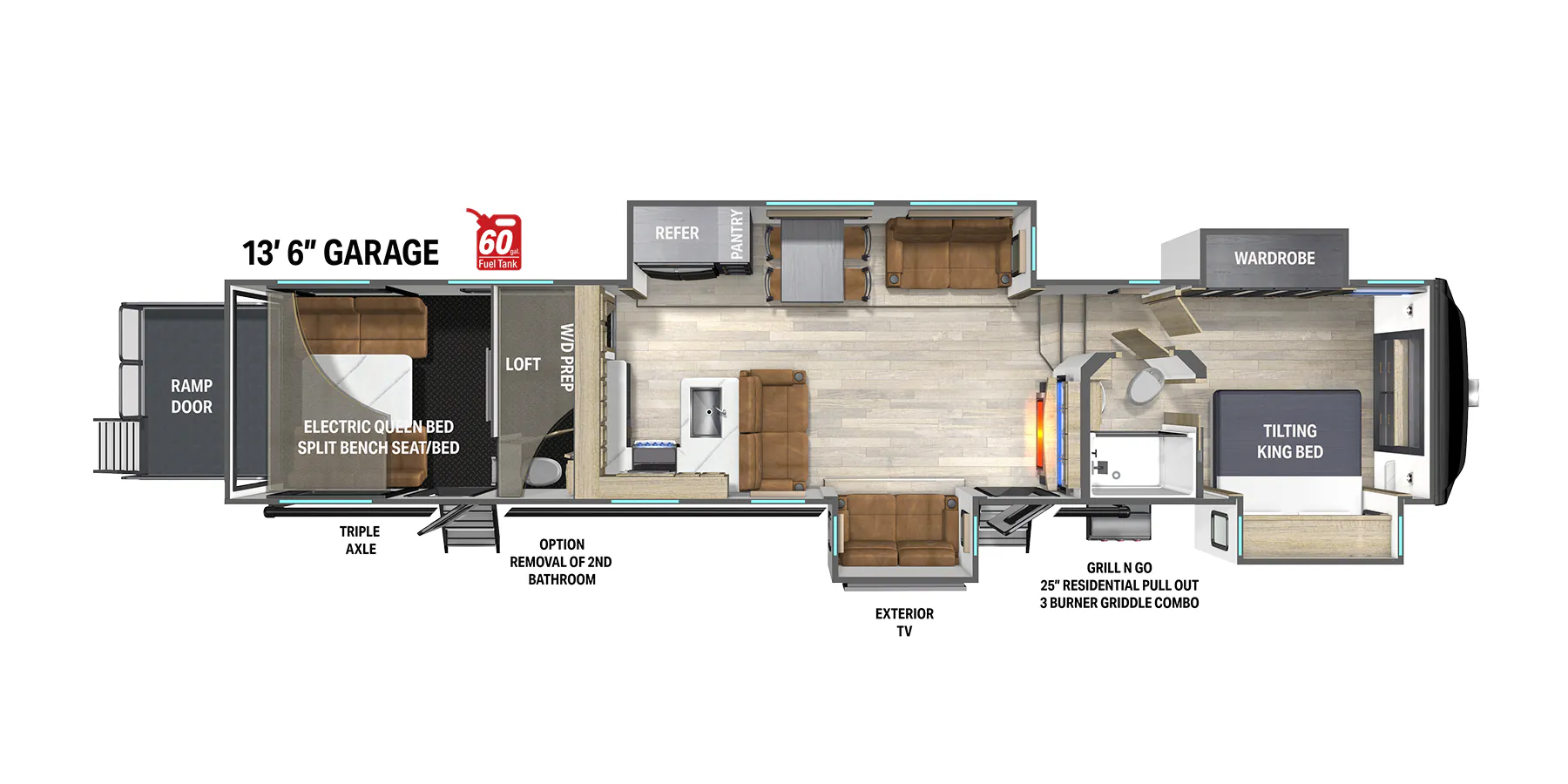 Heartland Cyclone 4008 floor plan