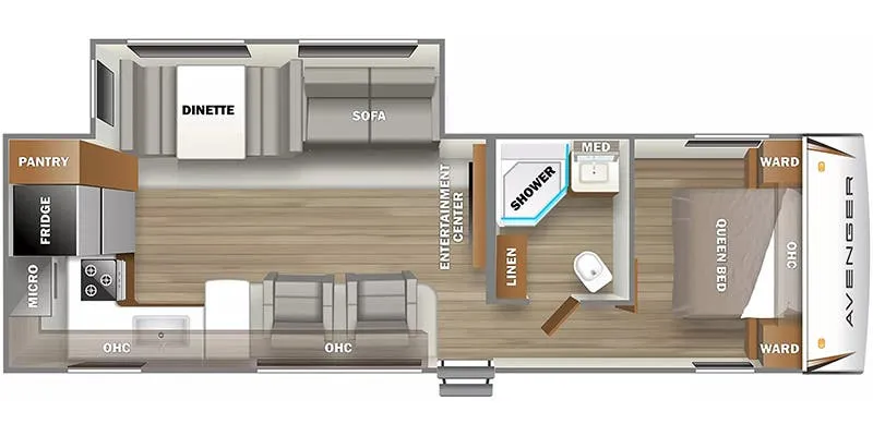 Prime Time Avenger 27RKS floor plan