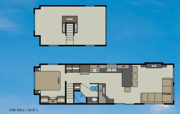 2026 Canterbury RV Parkvue P38-SKLL floor plan