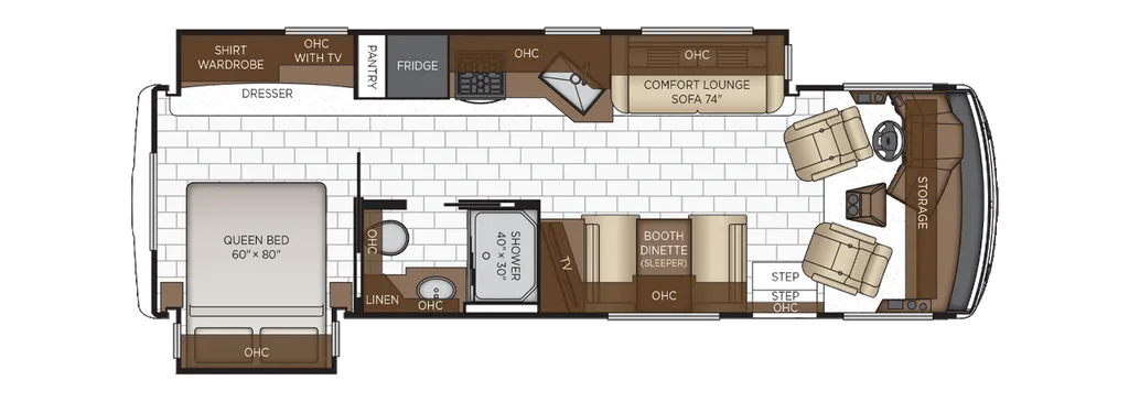 2026 Newmar Bay Star Sport 3014 floor plan
