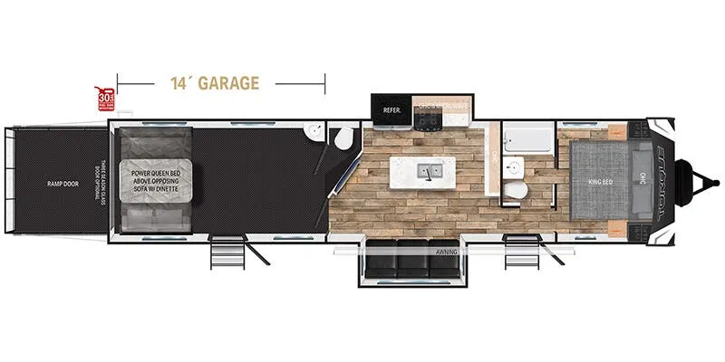 Heartland Torque TQ T374 floor plan