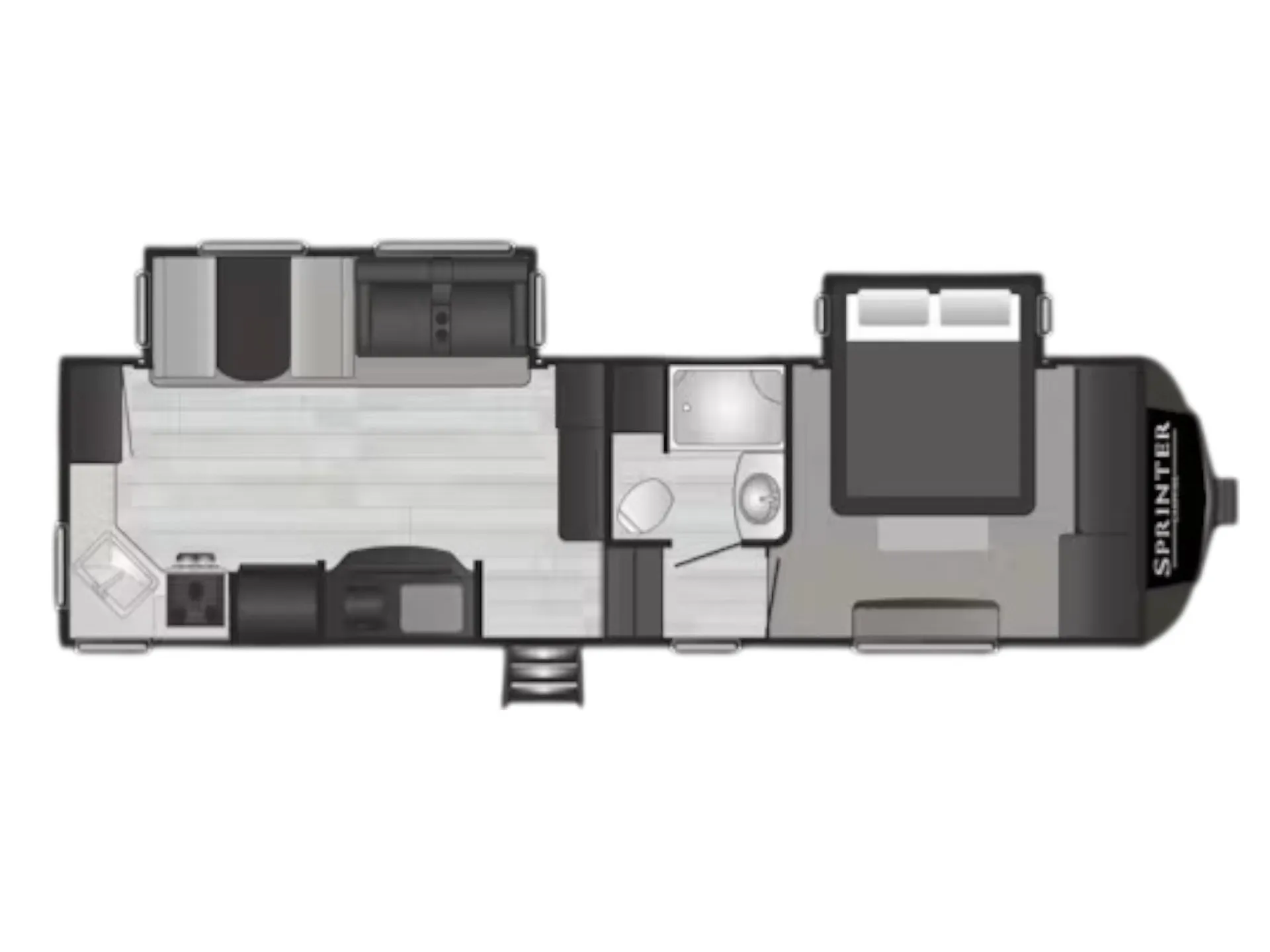 Keystone Sprinter 27ML floor plan