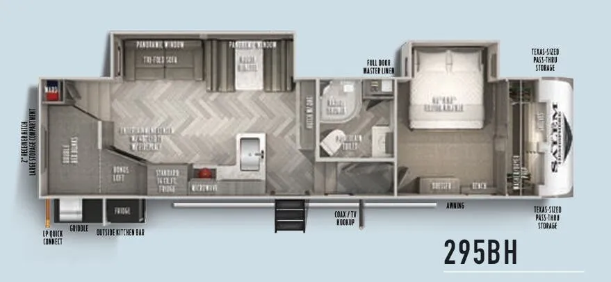 Forest River Salem Hemisphere 295BH floor plan