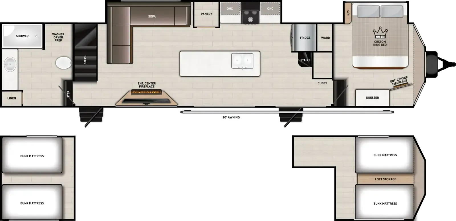 Forest River Salem Grand Villa 42ICE floor plan