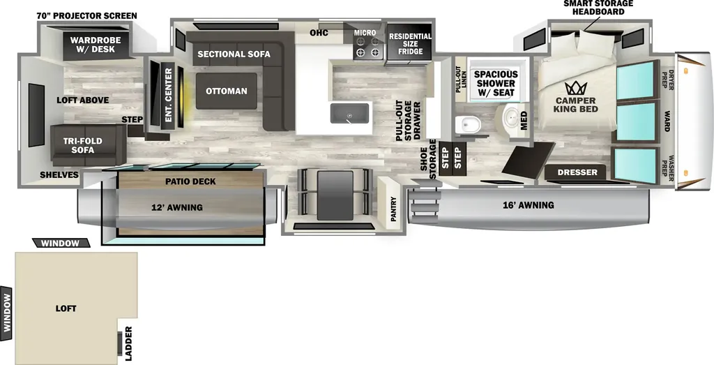 2026 Forest River Sabre 37RVMILES floor plan