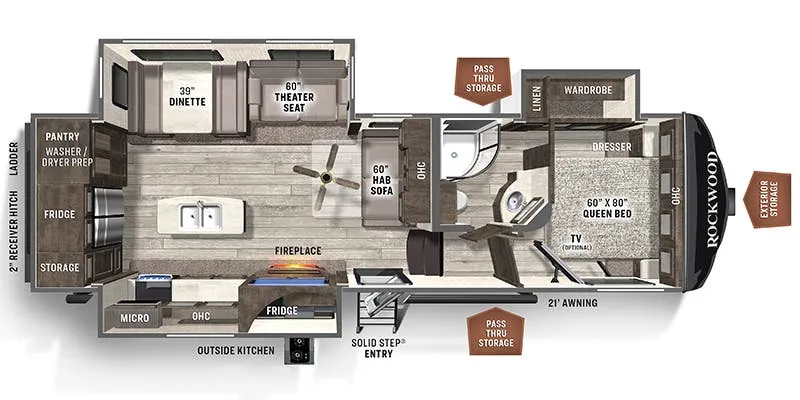 Forest River Flagstaff Super Lite 528RWS floor plan