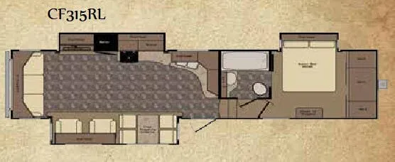 CrossRoads Cruiser CF315RL floor plan