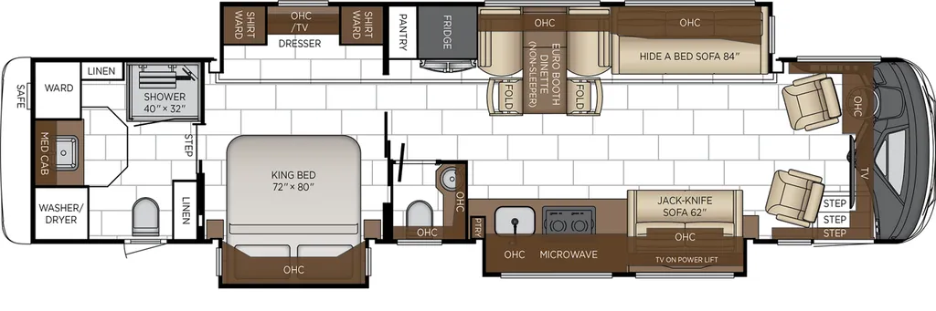 2027 Newmar Mountain Aire 4118 floor plan