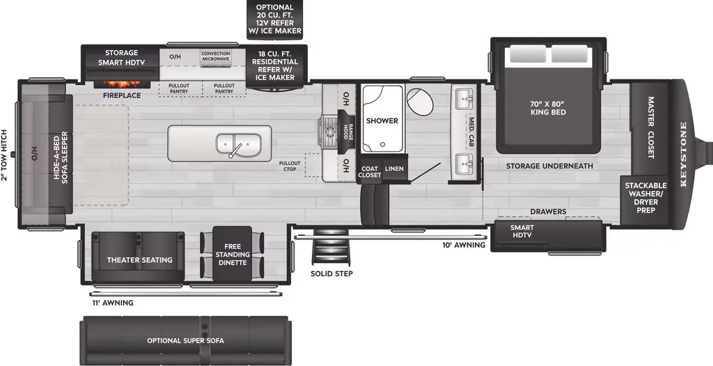 2026 Keystone Alpine 3303CK floor plan