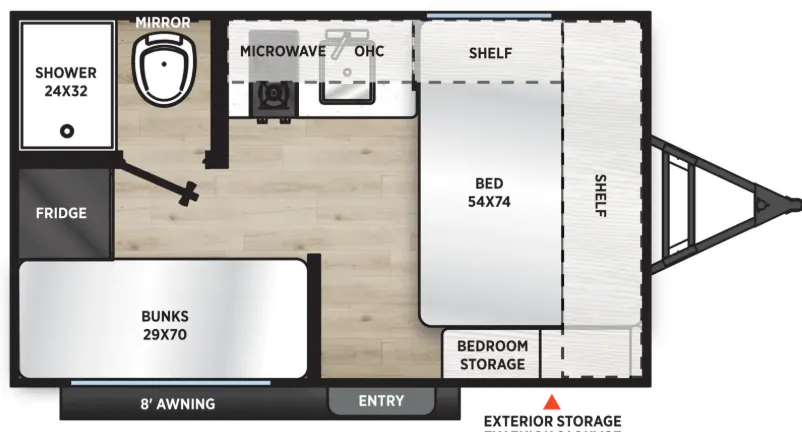 Coachmen Catalina Summit Series 7 134BHX floor plan