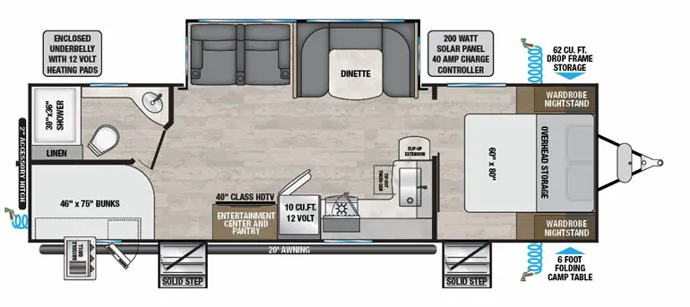 2024 Alliance RV Delta 281BH - Floor plan