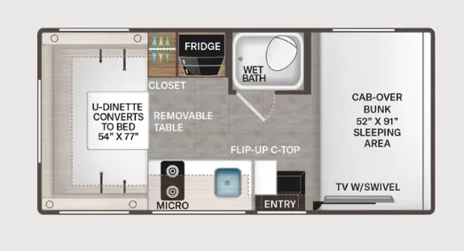 Thor Motor Coach Quantum LC19 floor plan
