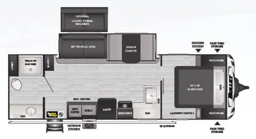 Keystone Bullet 261RBS exterior