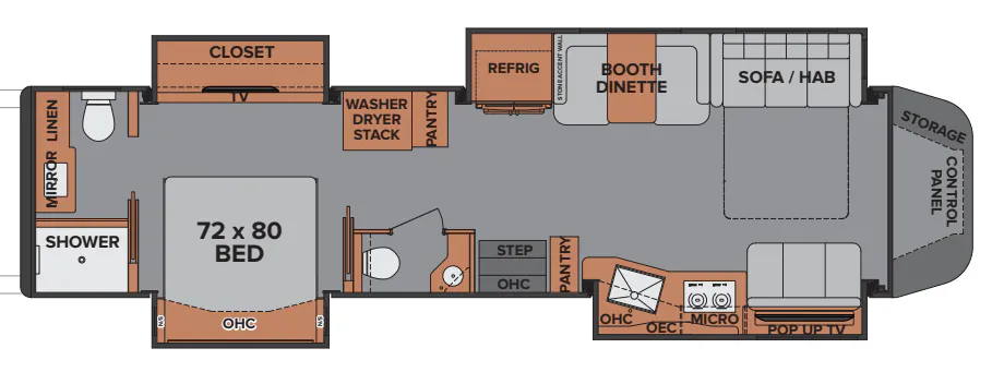 Renegade RV Ikon i4534RX floor plan