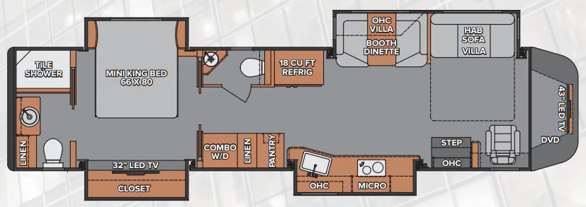 Renegade RV Ikon 34RM floor plan