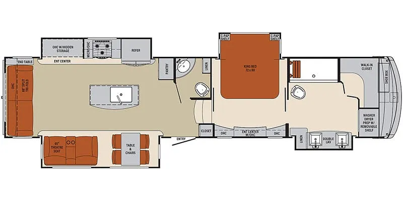 2022 Palomino Columbus 383FB - Floor plan