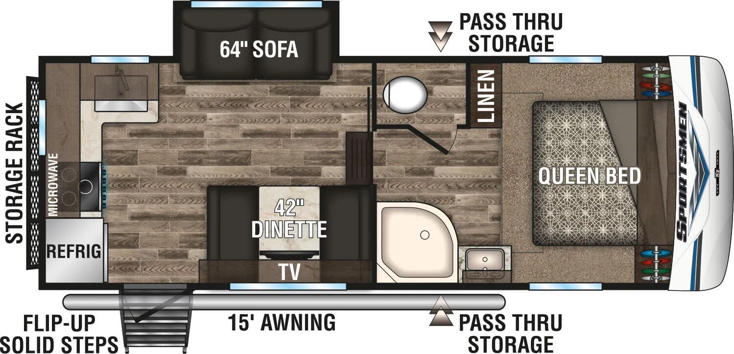 K-Z Sportsmen 231RK floor plan