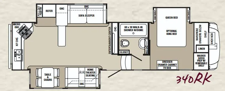 Palomino Columbus 340RK floor plan