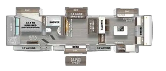 Forest River RiverStone 391FSK floor plan